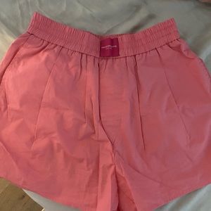 Alexander Wang logo boxer shorts